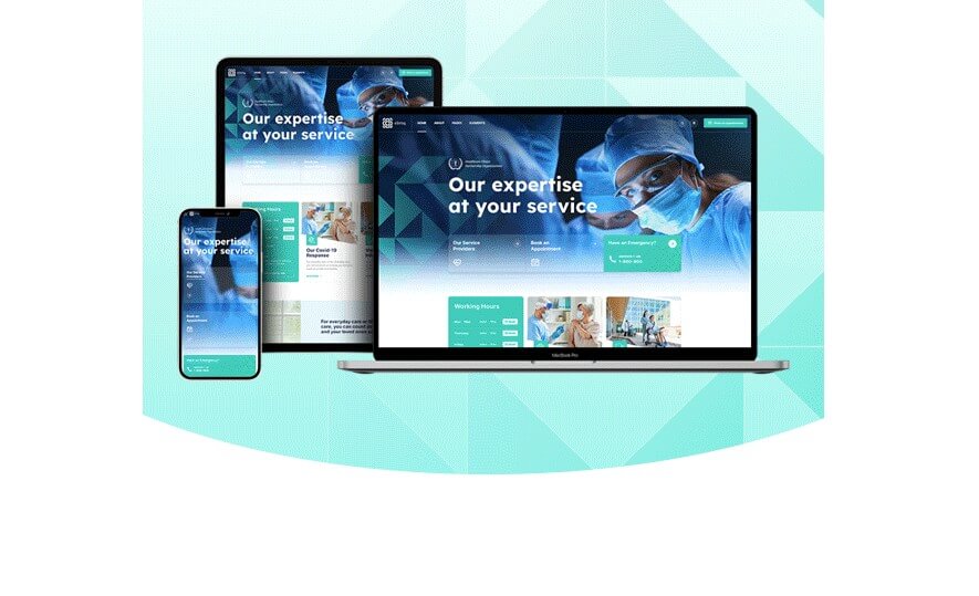 Hospital - Clinic Web Design and Development Created by Yunik Digital Marketing of Fort Lauderdale